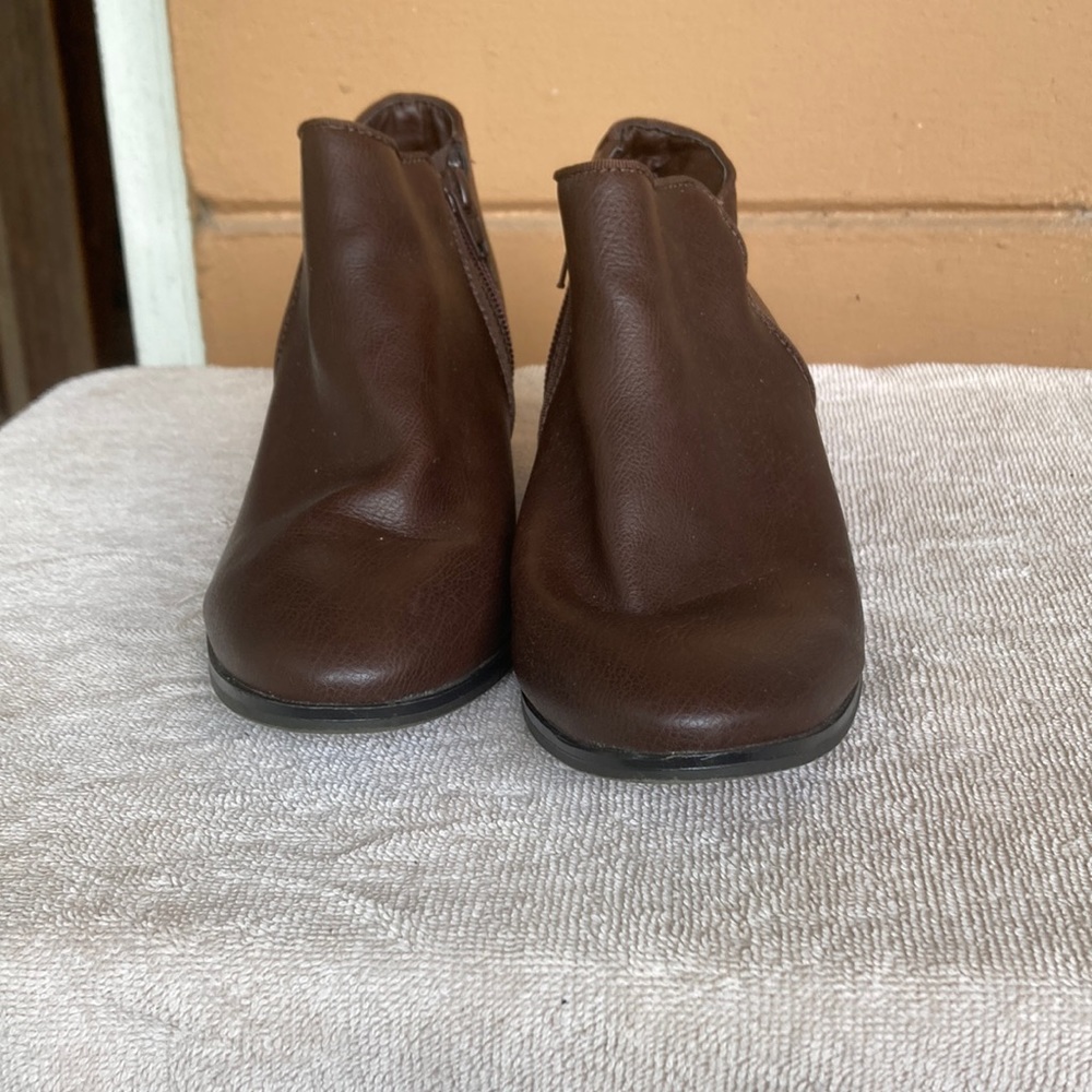 brown ankle boots